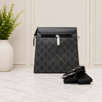 Gucci GG Supreme Web Stripe Messenger Bag