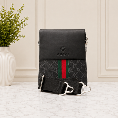 Gucci GG Supreme Web Stripe Messenger Bag