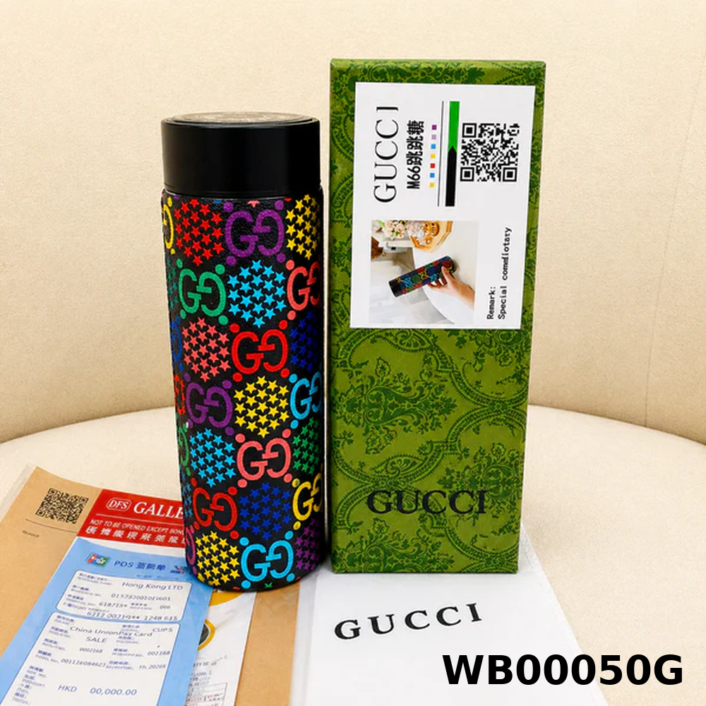 Gucci Multicolor GG Supreme Insulated Smart Temperature Water Bottle