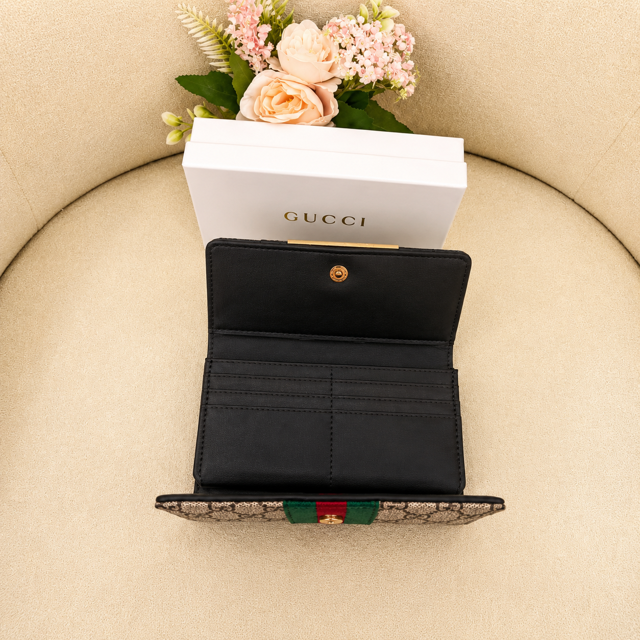 Gucci Ophidia GG Supreme Continental Wallet