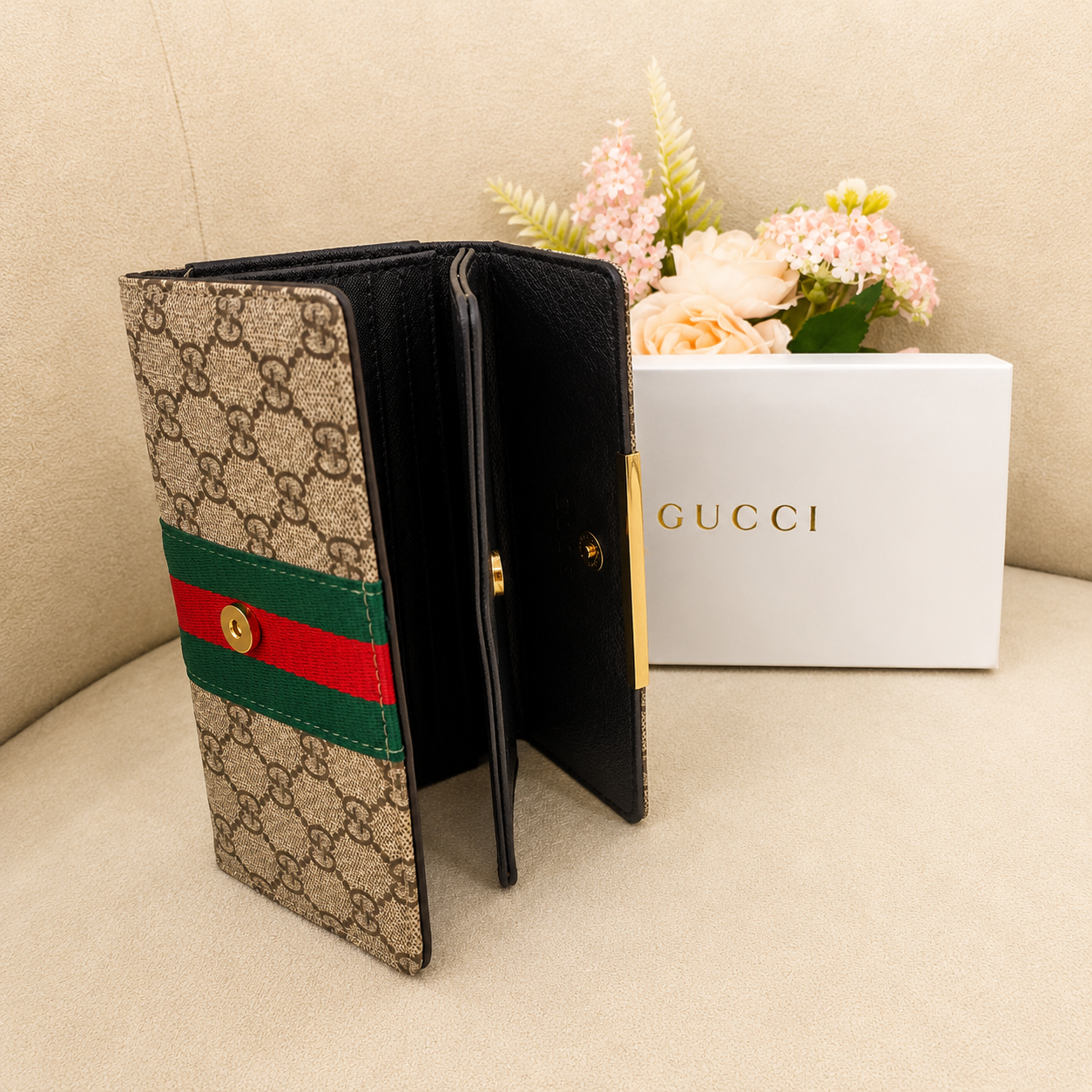Gucci Ophidia GG Supreme Continental Wallet
