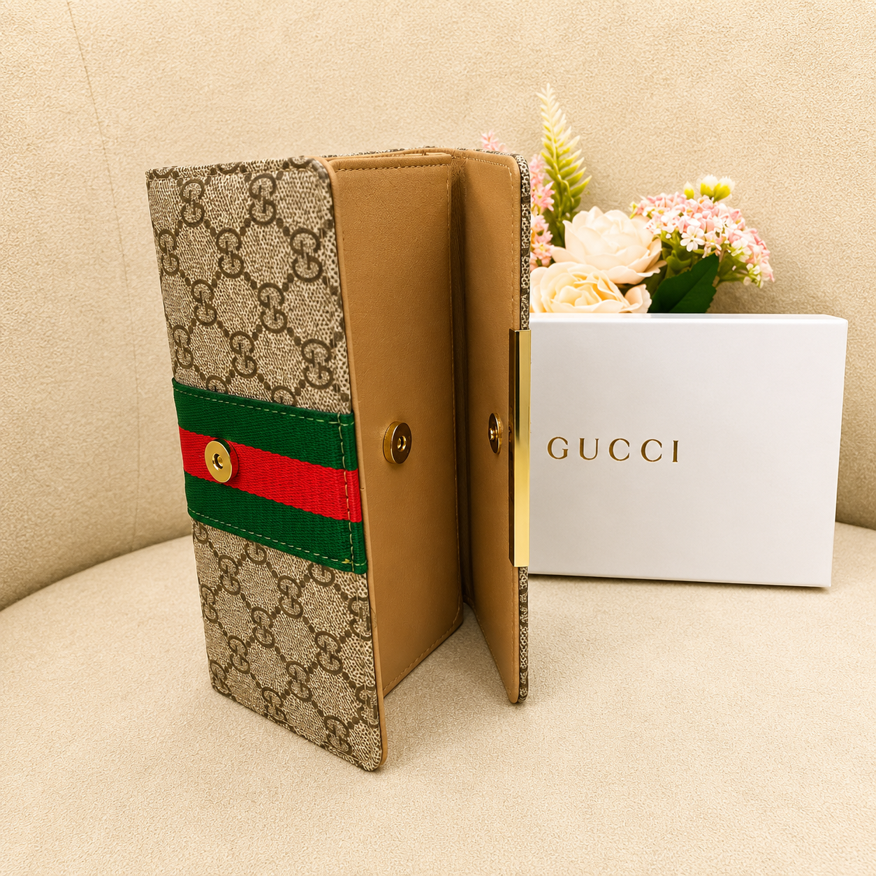 Gucci Ophidia GG Supreme Continental Wallet