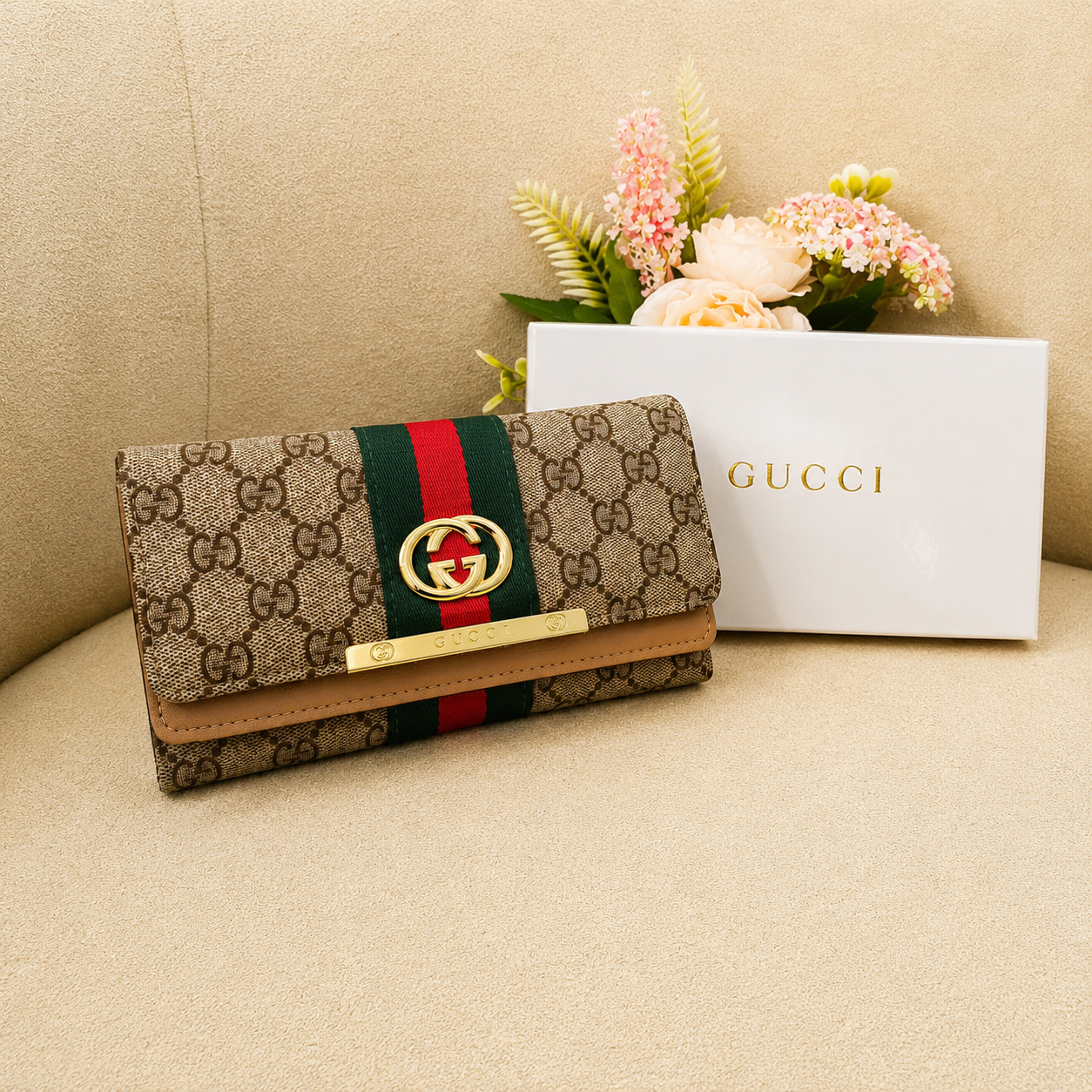 Gucci Ophidia GG Supreme Continental Wallet