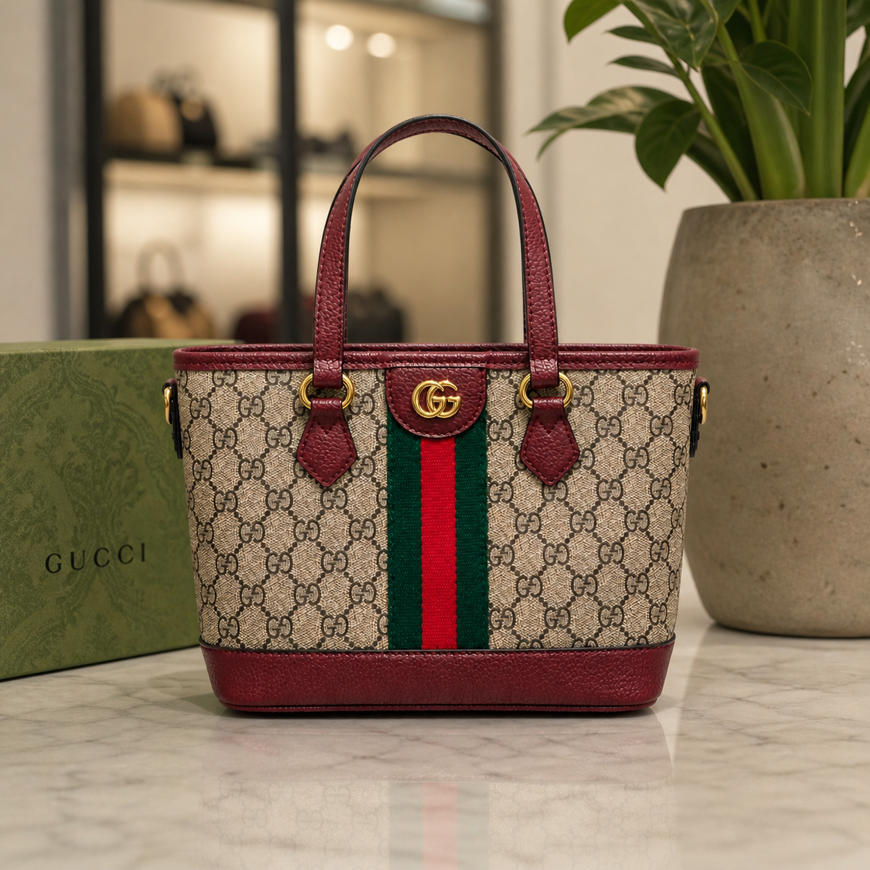 Gucci Ophidia Small Tote Bag - Official Model