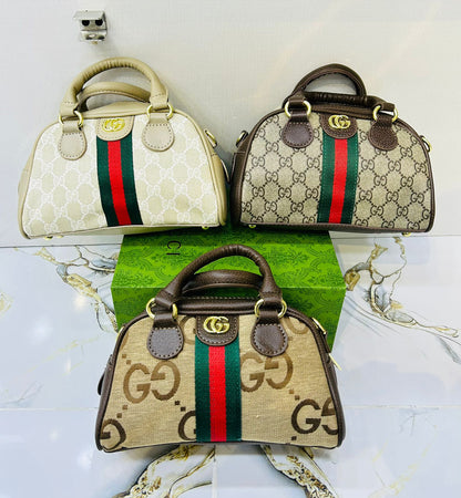 Gucci Ophidia Mini Boston Bag (GG Canvas with Web Stripe)