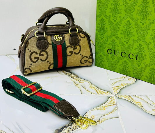 Gucci Ophidia Mini Boston Bag (GG Canvas with Web Stripe)
