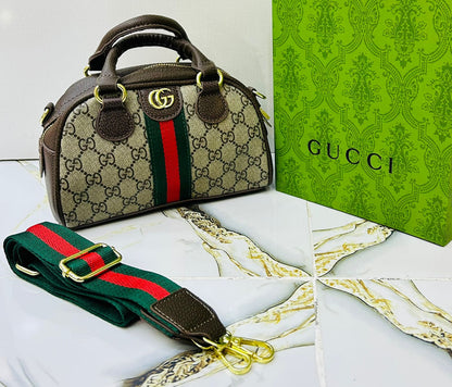 Gucci Ophidia Mini Boston Bag (GG Canvas with Web Stripe)