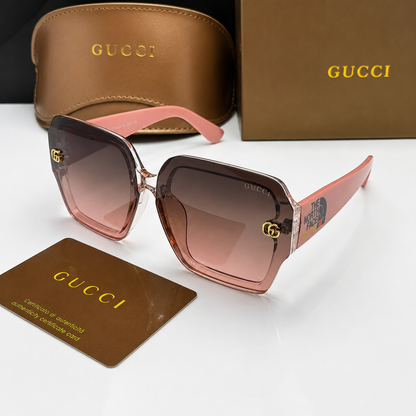 Gucci x The North Face Oversized Square Sunglasses – Pink Gradient Edition