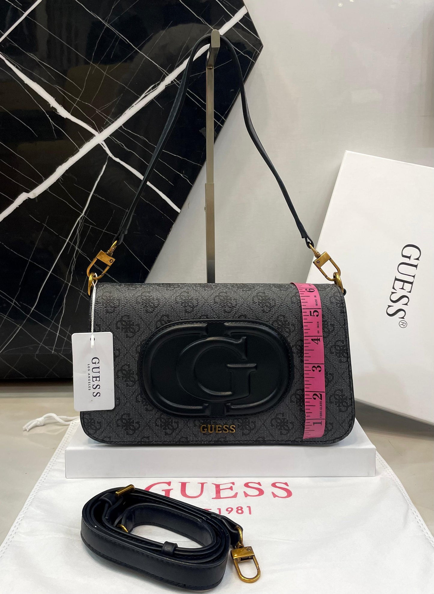Guess Eco Mietta Flap Shoulder Bags