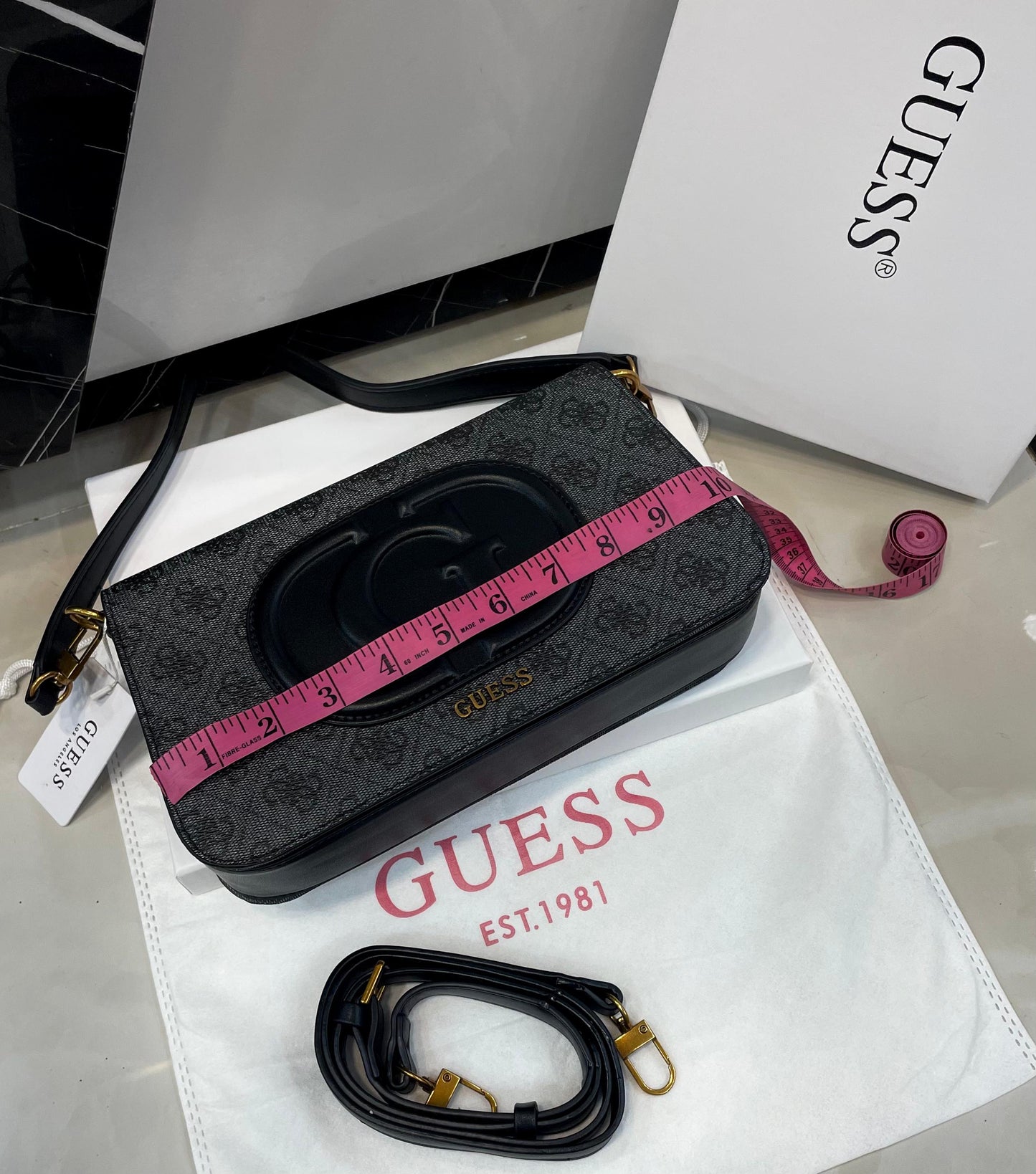 Guess Eco Mietta Flap Shoulder Bags