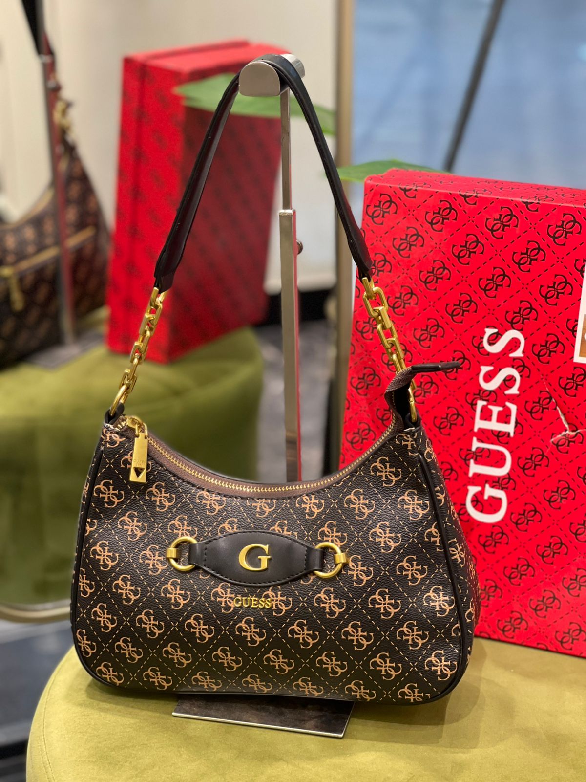 Guess Kuba Top Zip Shoulder Bag