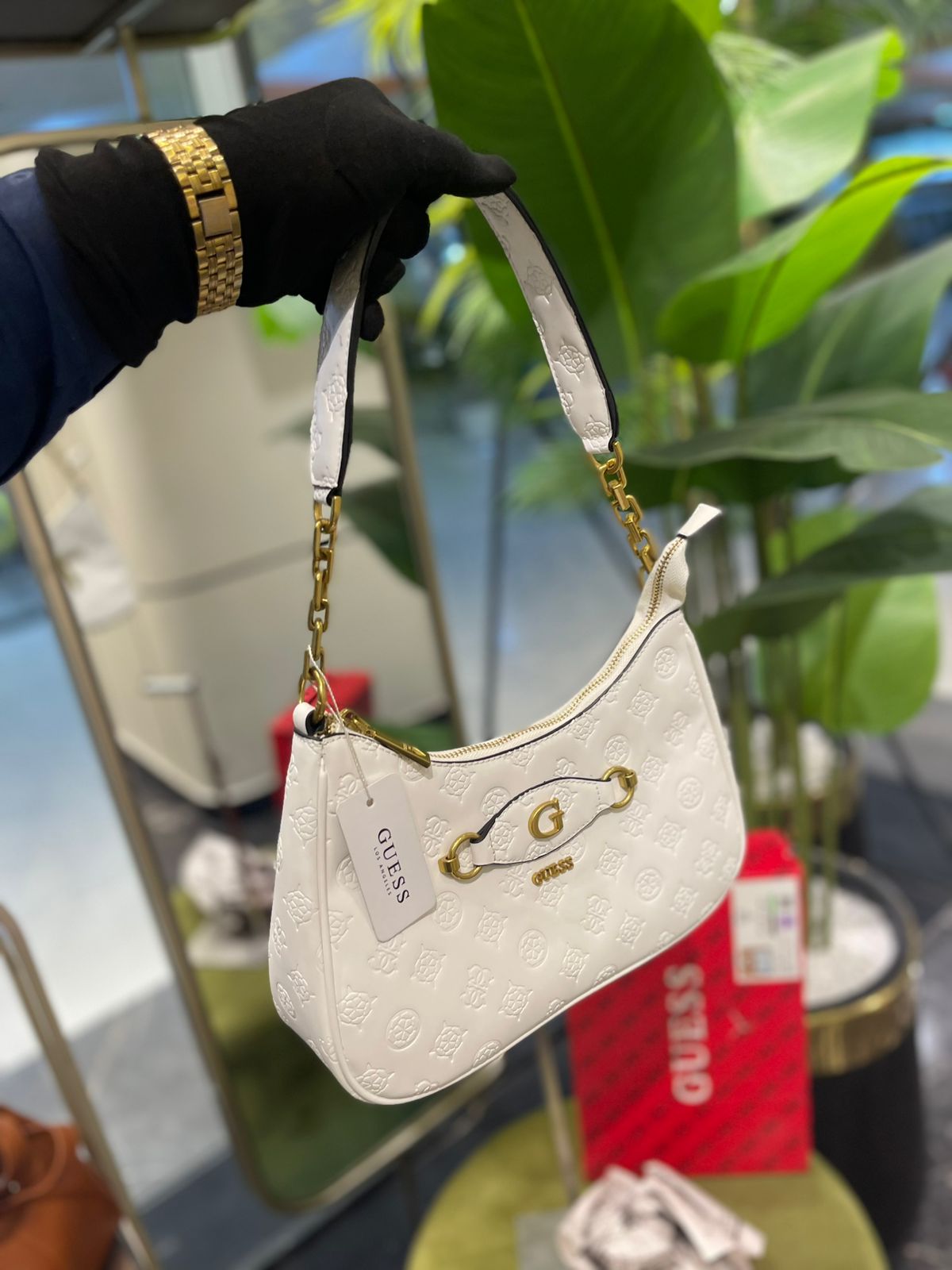 Guess Kuba Top Zip Shoulder Bag