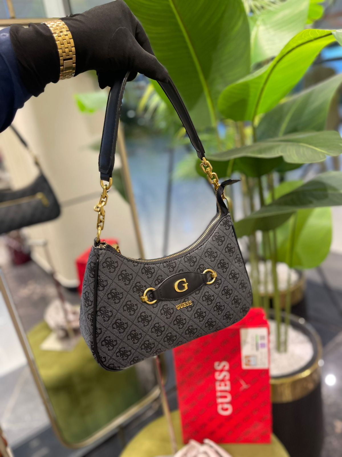 Guess Kuba Top Zip Shoulder Bag