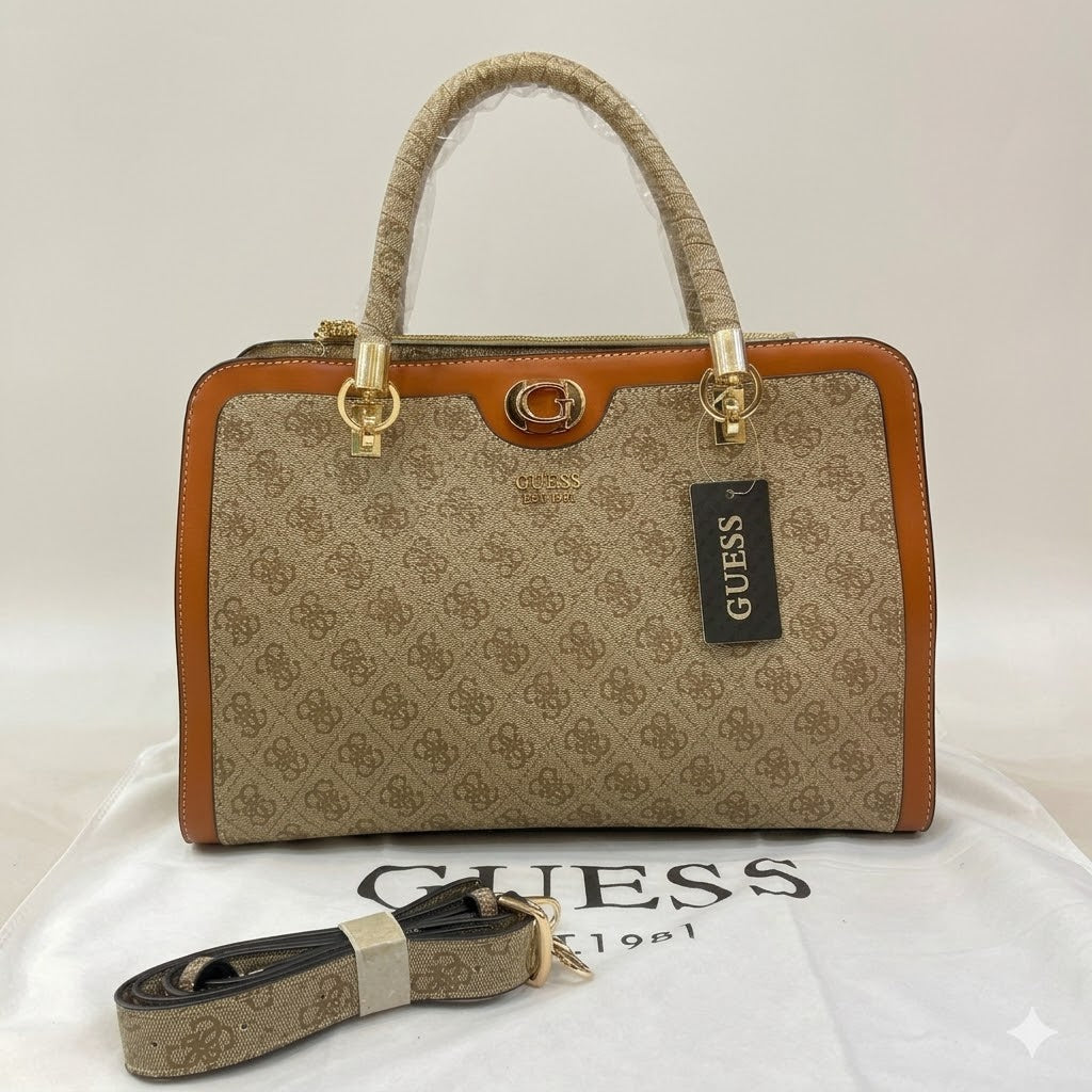 Guess Orlina Logo Satchel Bag