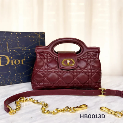Christian Dior Lady Dior Style Mini Bag - Burgundy