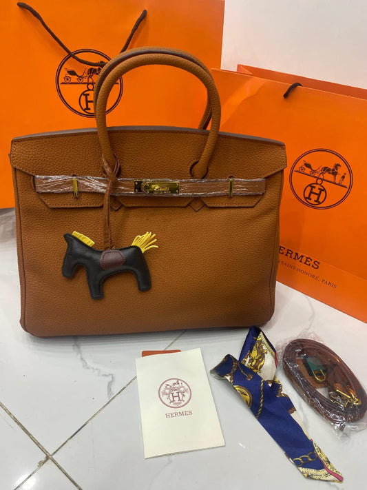 Hermès Birkin Leather Tote Bag Official Model # BK35