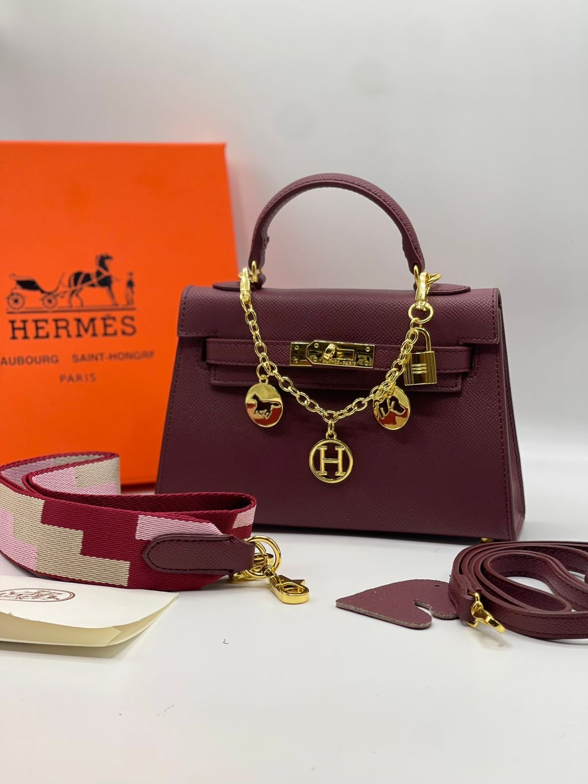 Hermès Mini Kelly Style Top Handle Bag