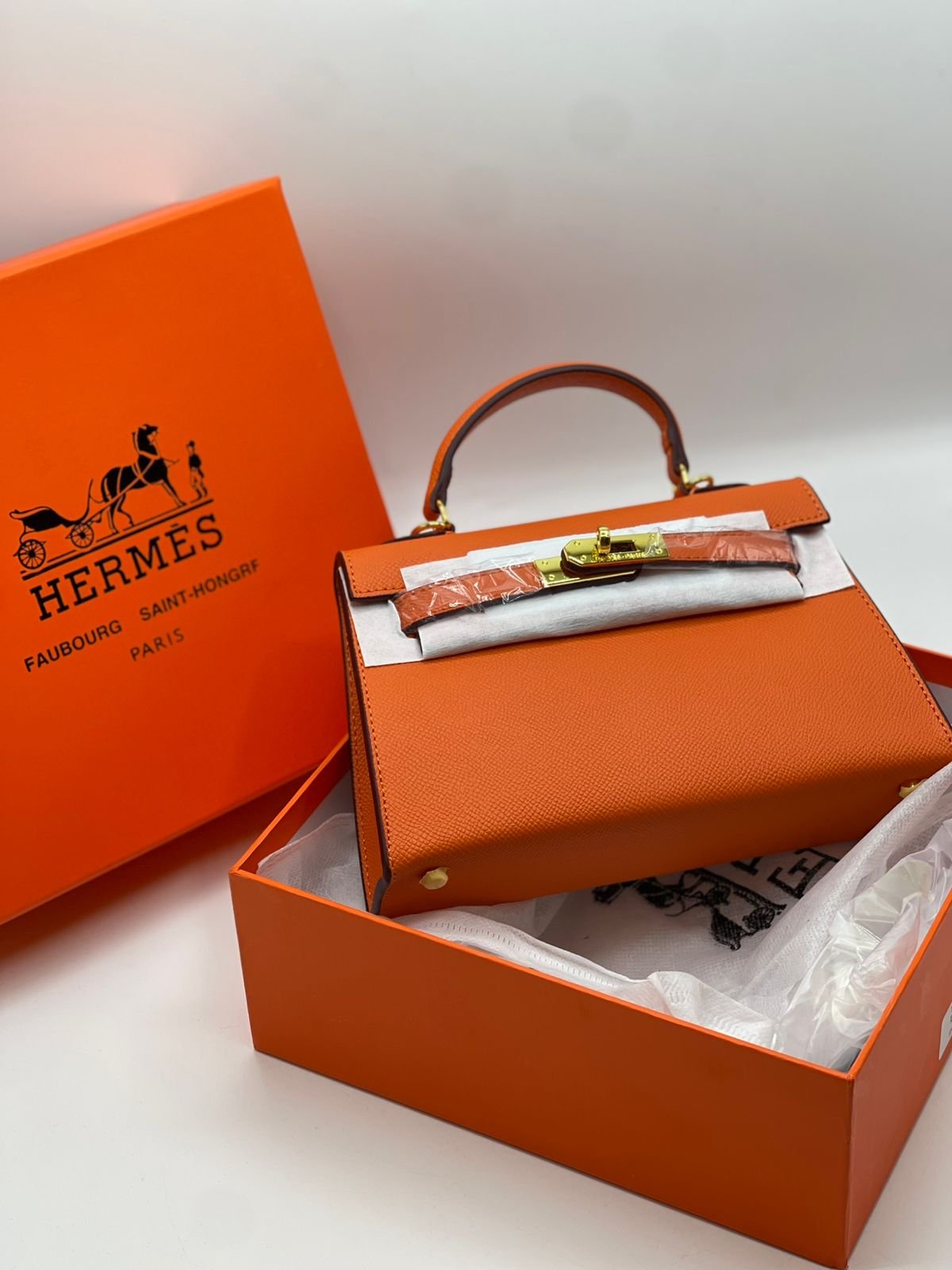 Hermès Mini Kelly Style Top Handle Bag