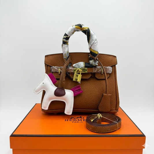 Hermès Birkin Mini Bag with Twilly & Rodeo Charm