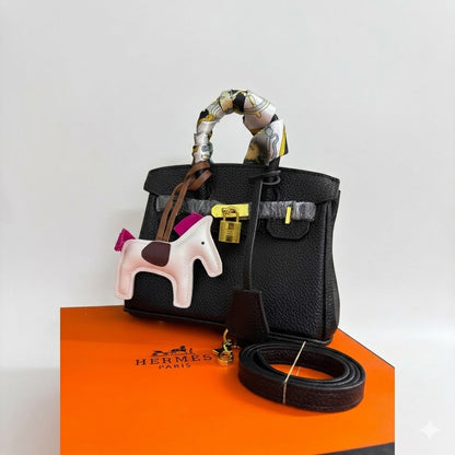 Hermès Birkin Mini Bag with Twilly & Rodeo Charm