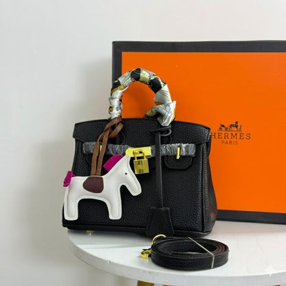 Hermès Birkin Mini Bag with Twilly & Rodeo Charm