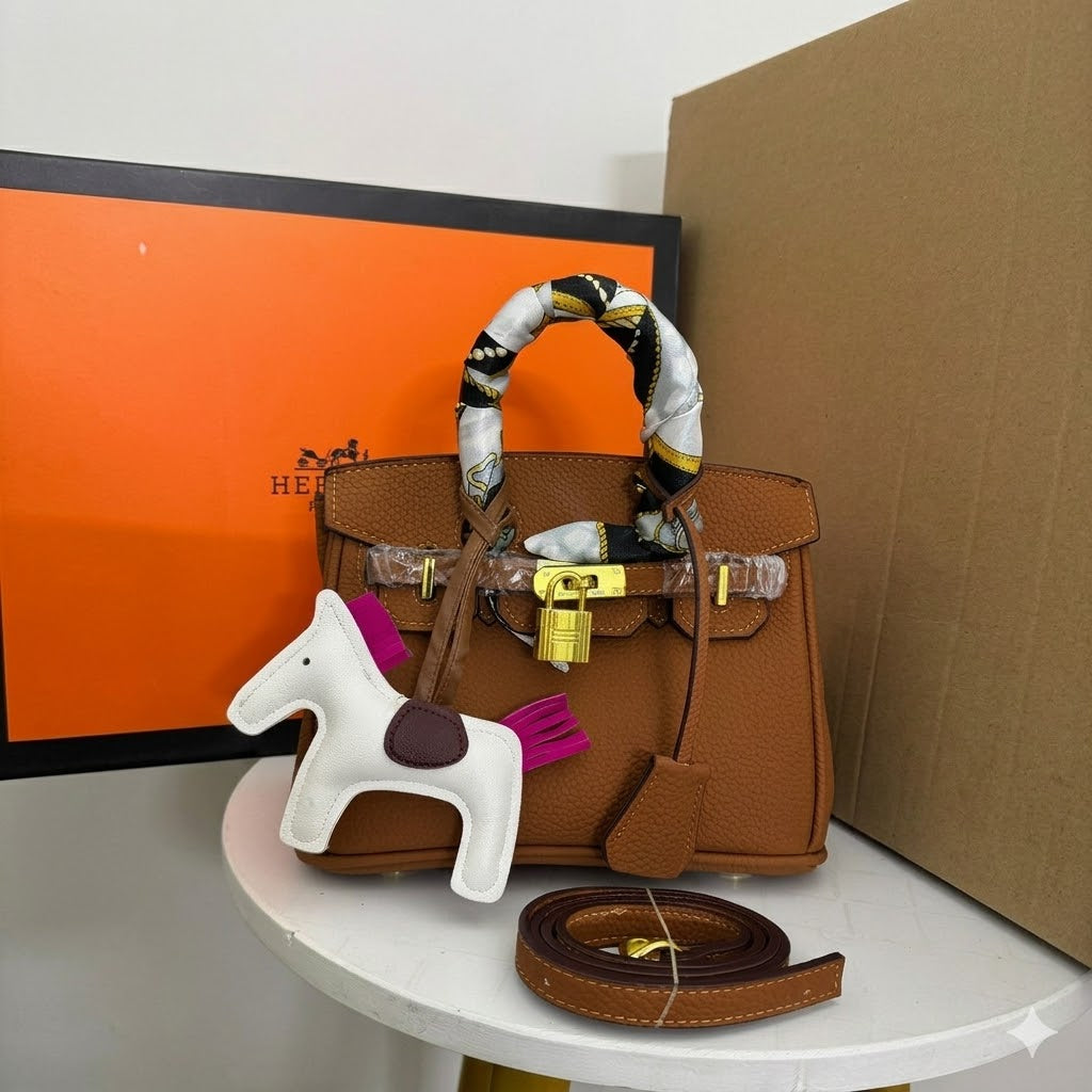 Hermès Birkin Mini Bag with Twilly & Rodeo Charm