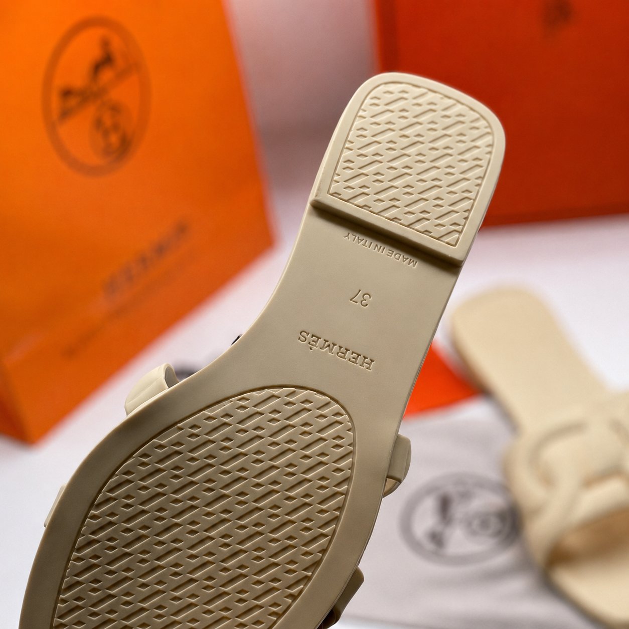Hermès H Logo EVA Slide Sandals