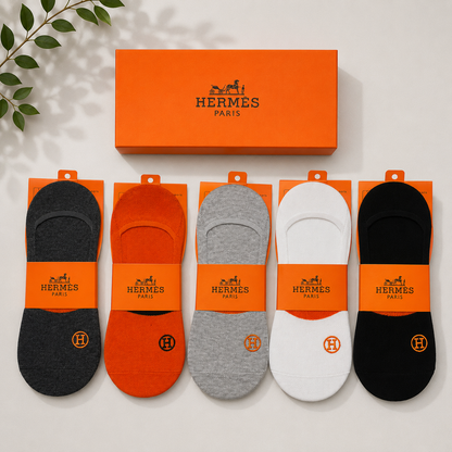 Hermès H Logo Premium No-Show Socks