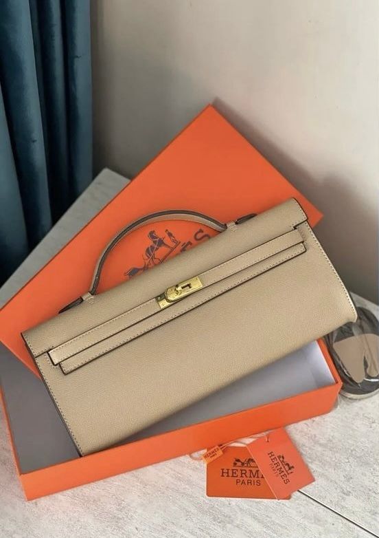 Hermès Kelly Cut Clutch Bag (Epsom Leather Style)