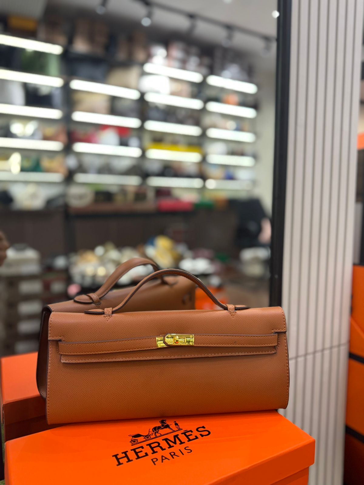 Hermès Kelly Cut Clutch Bag (Epsom Leather Style)