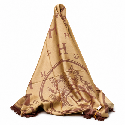 Hermès Monogram Luxury Shawl