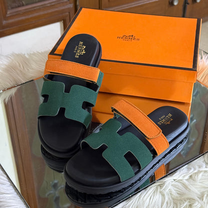 Hermès Oran / Chypre Style H-Cut Slippers