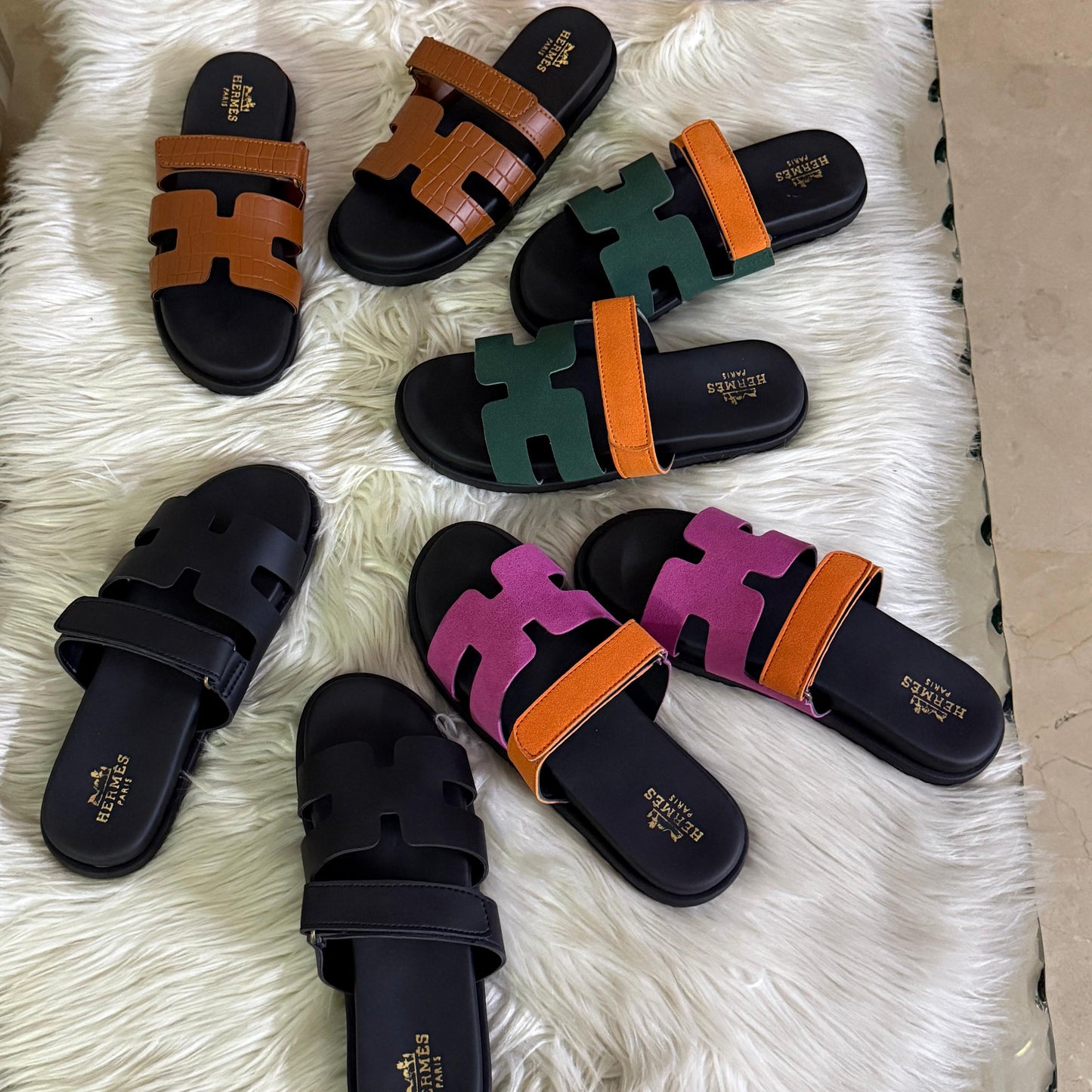 Hermès Oran / Chypre Style H-Cut Slippers