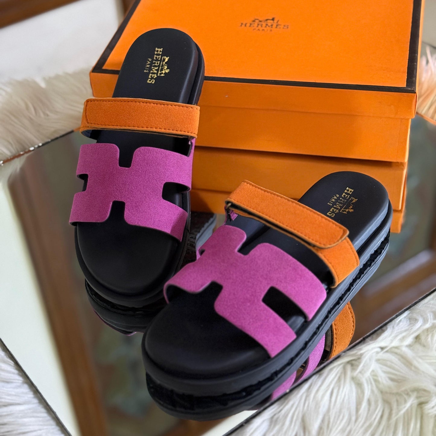 Hermès Oran / Chypre Style H-Cut Slippers