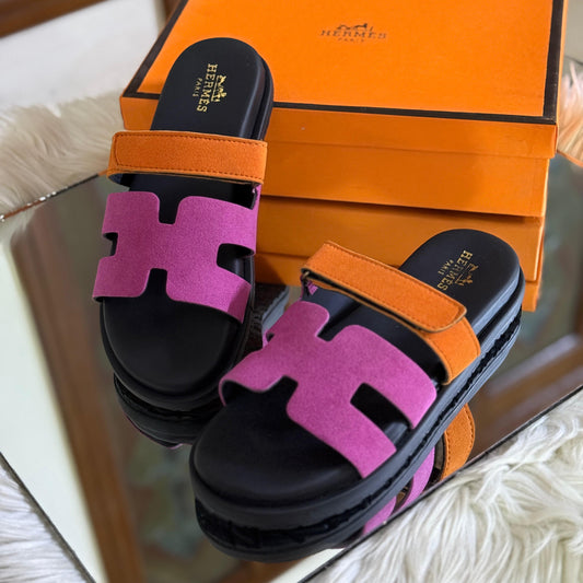 Hermès Oran / Chypre Style H-Cut Slippers
