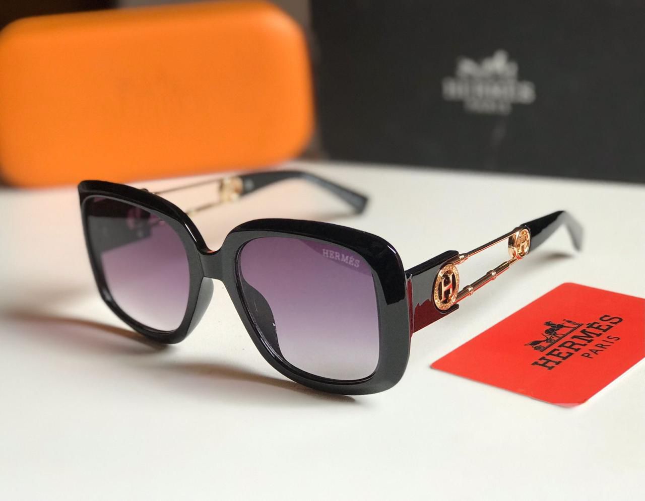Hermès Signature Link Cat-Eye Sunglasses