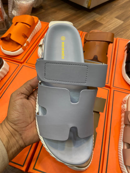 Hermès Style H-Cut Platform Slides