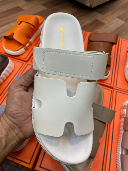 Hermès Style H-Cut Platform Slides