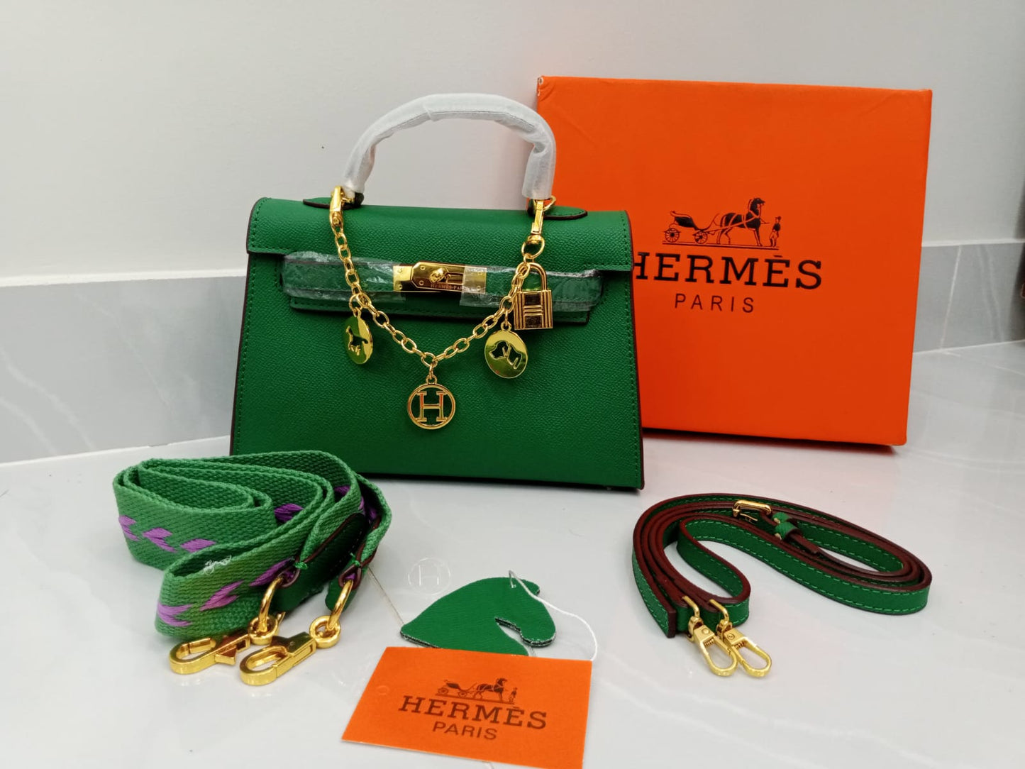 Hermès Mini Kelly Style Top Handle Bag