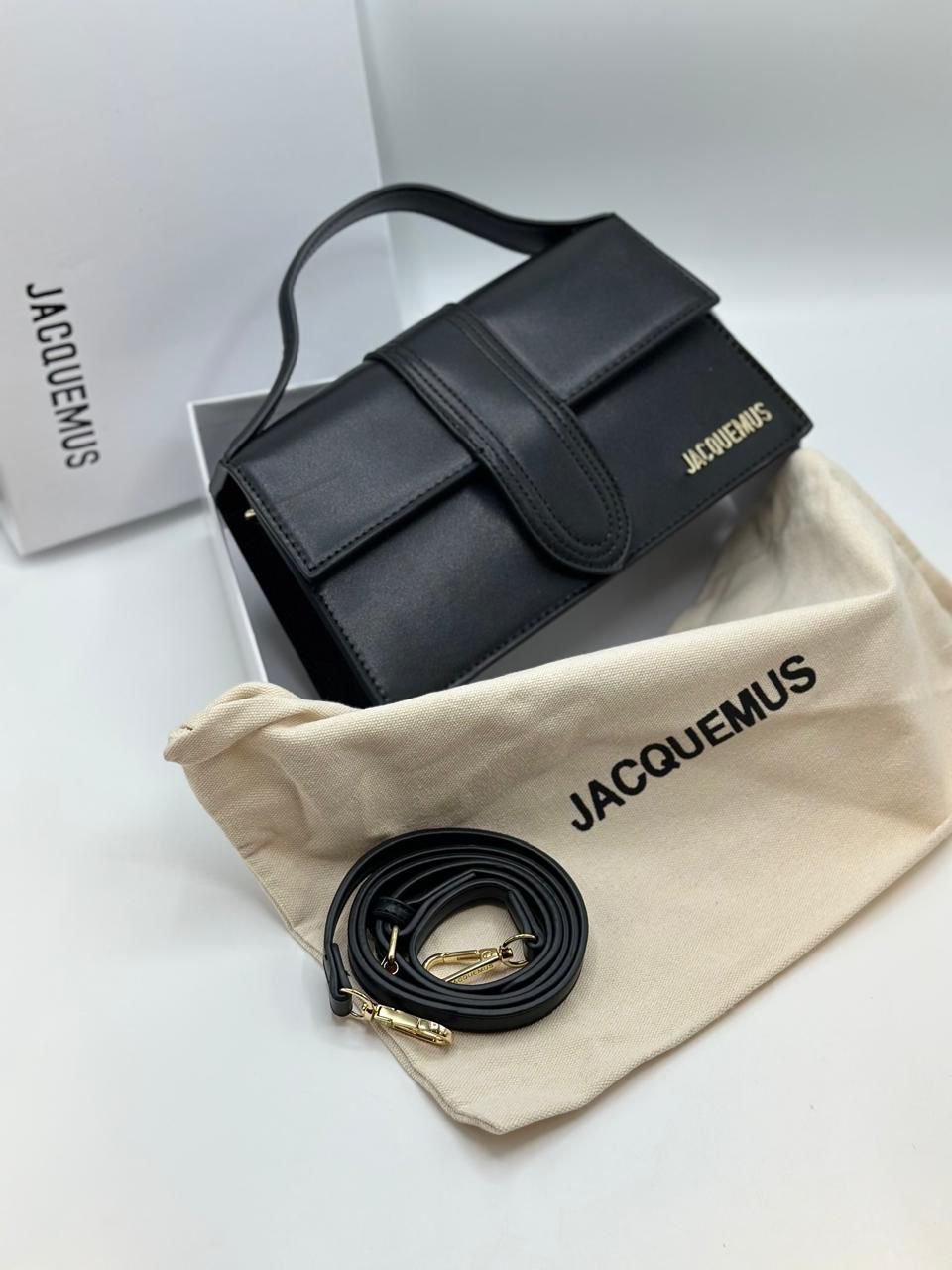 Jacquemus Le Bambino Structured Leather Top Handle Bag