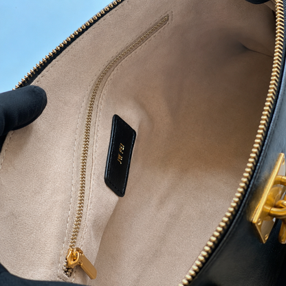 JW PEI Ring Lock Leather Shoulder Tote Bag