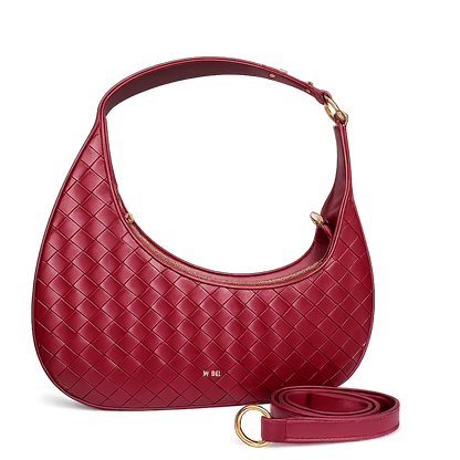 JW PEI Woven Crescent Shoulder Bag