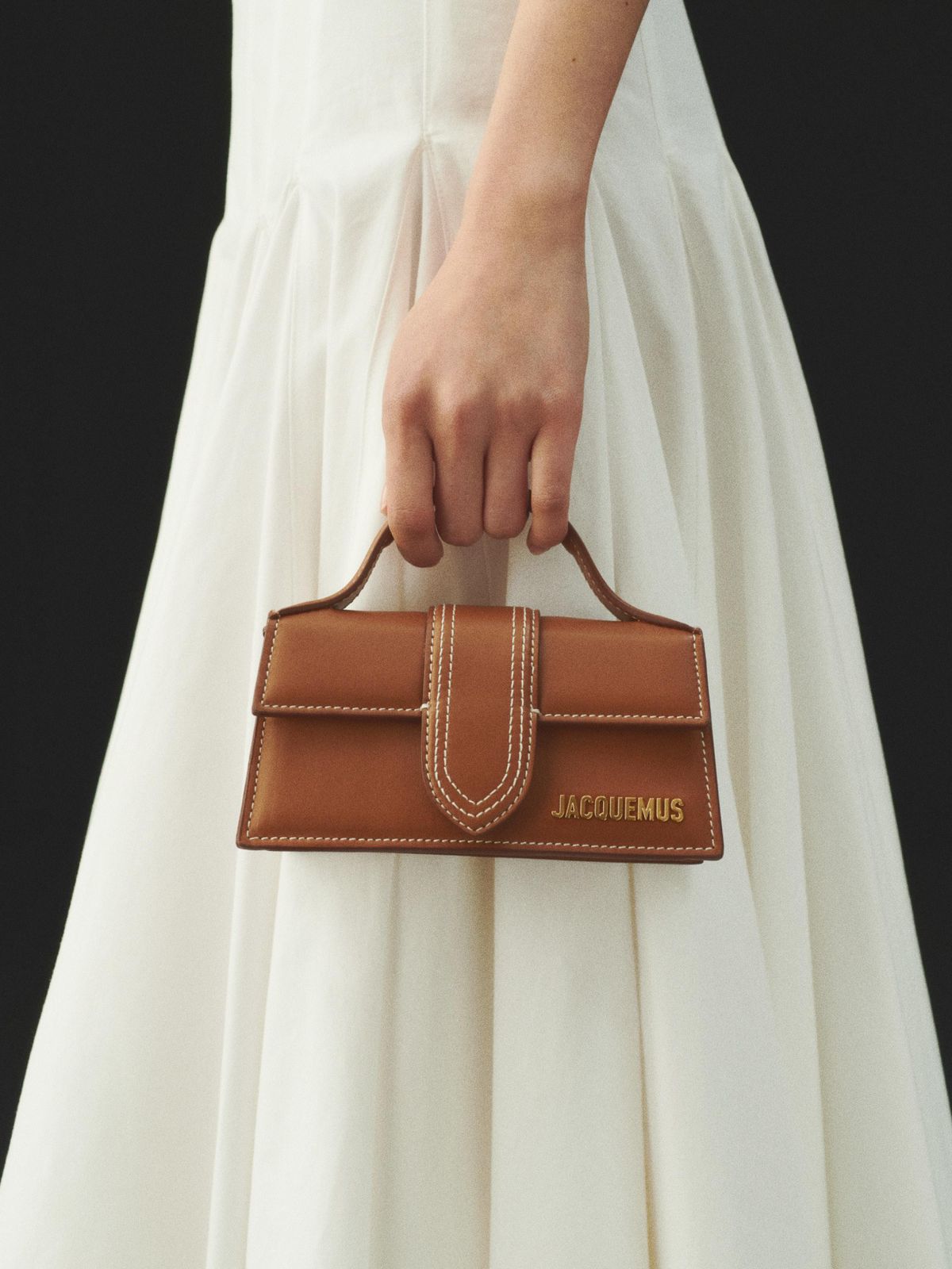Jacquemus Style Structured Mini Top Handle Bag