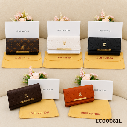 Louis Vuitton Monogram Flap Wallet with LV Lock