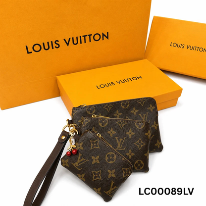 Louis Vuitton Monogram Canvas Wristlet Pouch Set