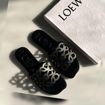 LOEWE Anagram Slide Sandals