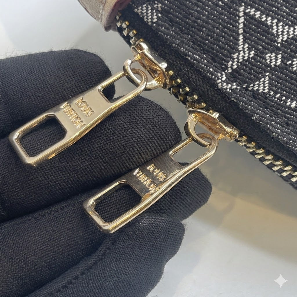 Lo-uis Vuitton Nano Alma Monogram Denim Version