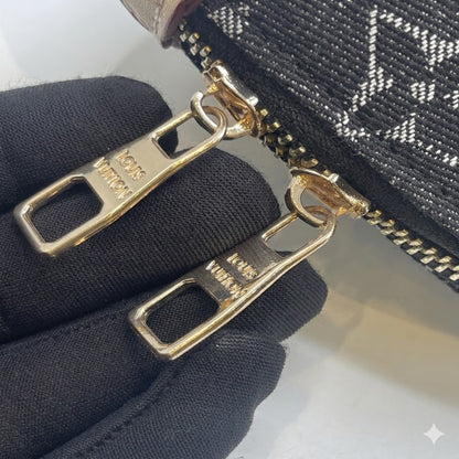 Lo-uis Vuitton Nano Alma Monogram Denim Version