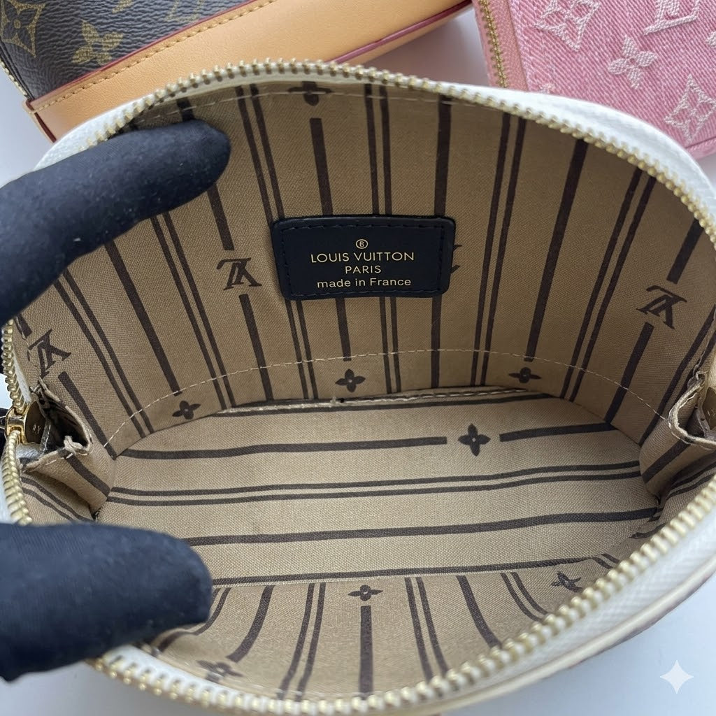 Lo-uis Vuitton Nano Alma Monogram Denim Version