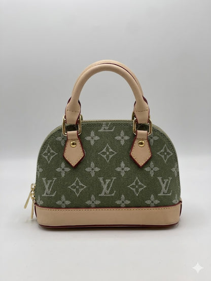 Lo-uis Vuitton Nano Alma Monogram Denim Version